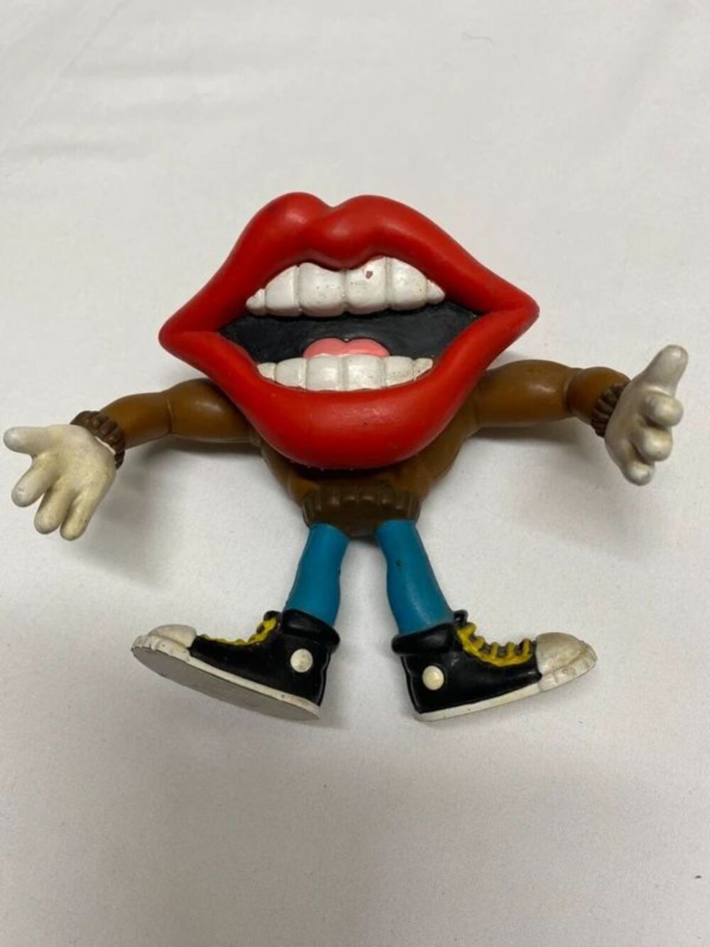 Vintage 1988 Tang Big Hot lips Bendable Toy Figure Lance the Leader (Applause)